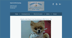 Desktop Screenshot of noahsarkpetgroomingca.net