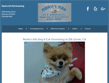 Tablet Screenshot of noahsarkpetgroomingca.net